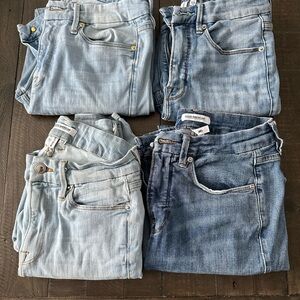 4 pairs of Good American Jeans size 6